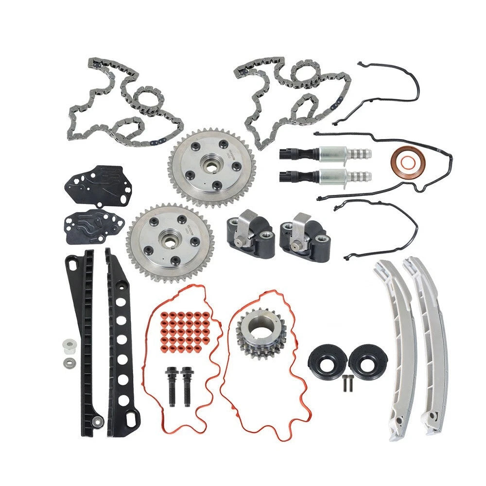 Timing Chain Kit with Cam Phasers VVT Valves for Ford F150 Lincoln (2004–2010) 1089726, 3R2Z6A257DA, 3L3E6C524FA