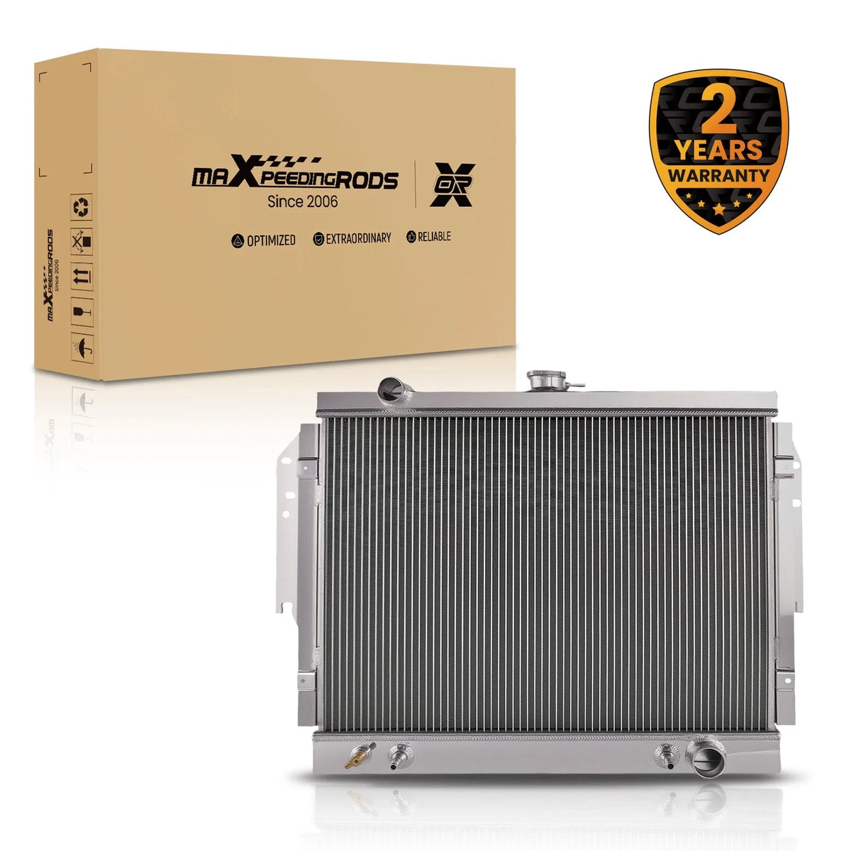 3 Row Aluminum Coolant Radiator for Dodge D250/W250 1988–1993 RAD959
