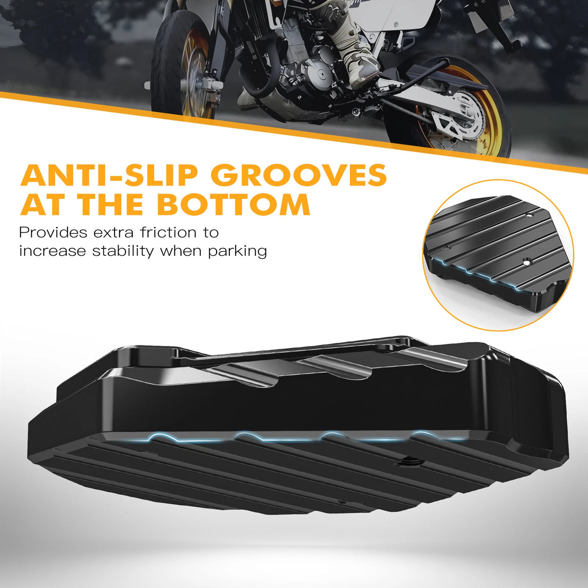 CNC Side Stand Kickstand Extension Pad for Suzuki DRZ400S DRZ400SM (2000–2024)