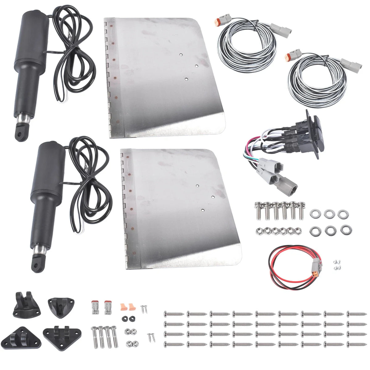 Electric Trim Tab Kit for 16-25ft Boat (Standard Mount)