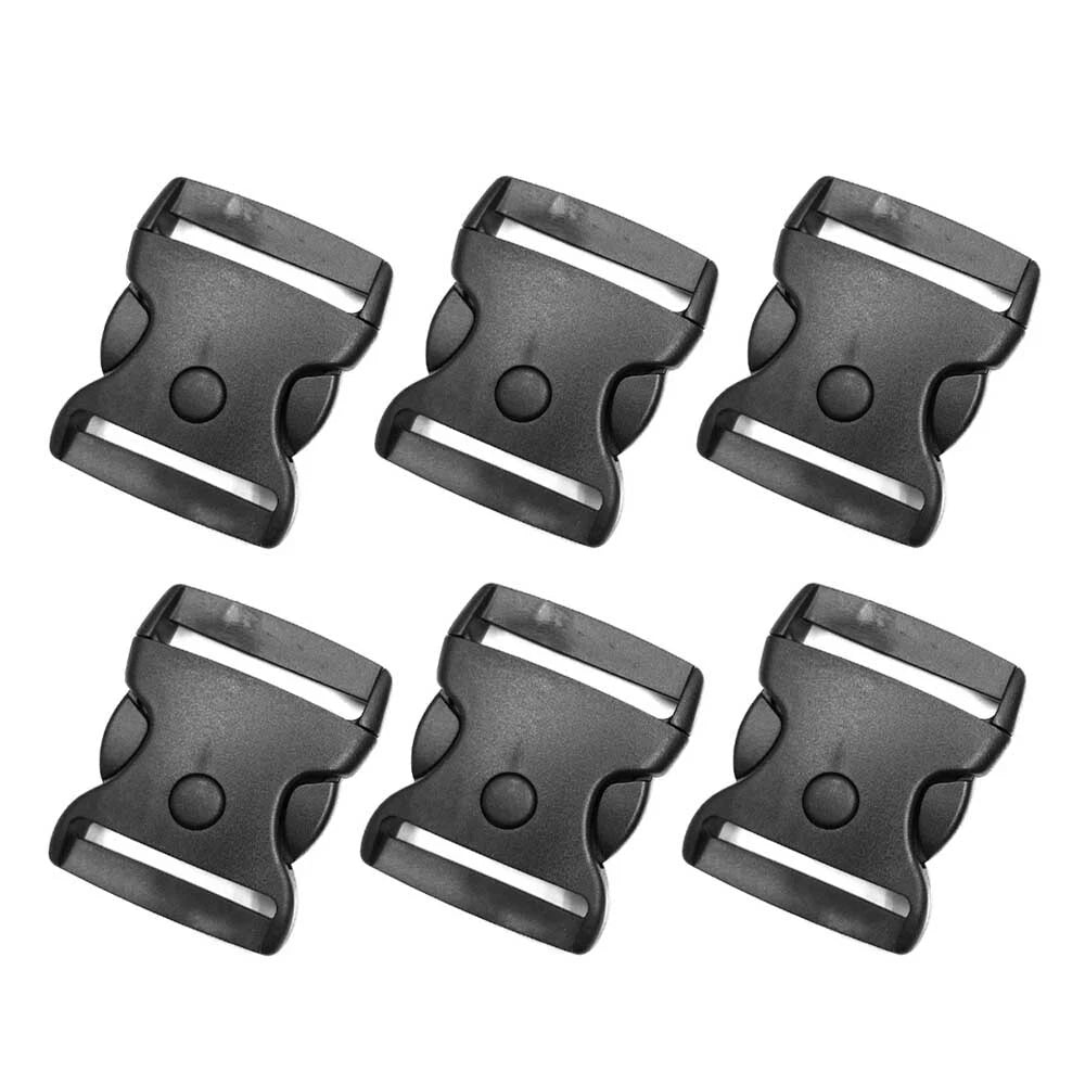 Set of 6 Triple Retention Buckles for Tactical Duty Belt (2" Wide)