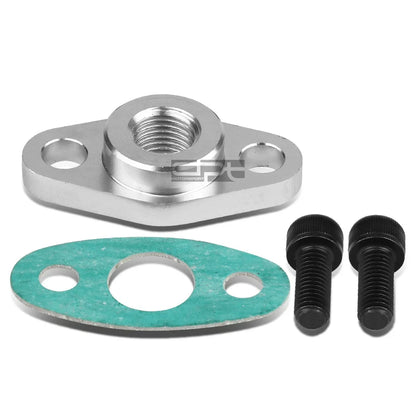 Oil Feed Line Fitting for Turbo T3/T4 (1/4", Includes Gasket & Bolt)