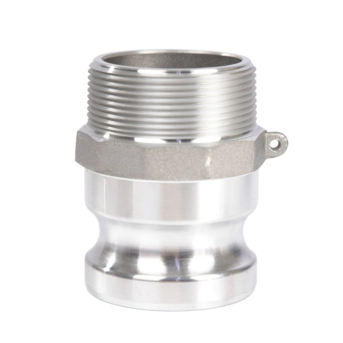 2X Aluminum Camlock for Hose (2" Part F) - Silver