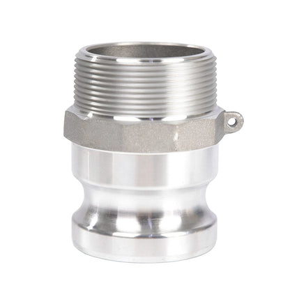 2X Aluminum Camlock for Hose (2" Part F) - Silver