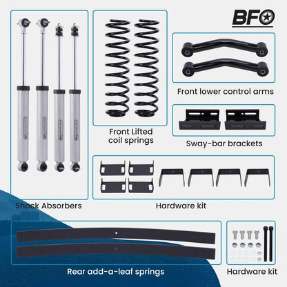 3in Suspension Lift Kit with Control Arms for Jeep Cherokee XJ (1984–2001)
