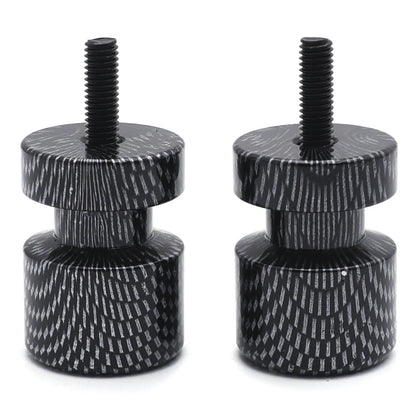 Carbon Flat Swingarm Spools 6mm for Yamaha FZ6 (2004–2008) / FZ8 (2011–2012)