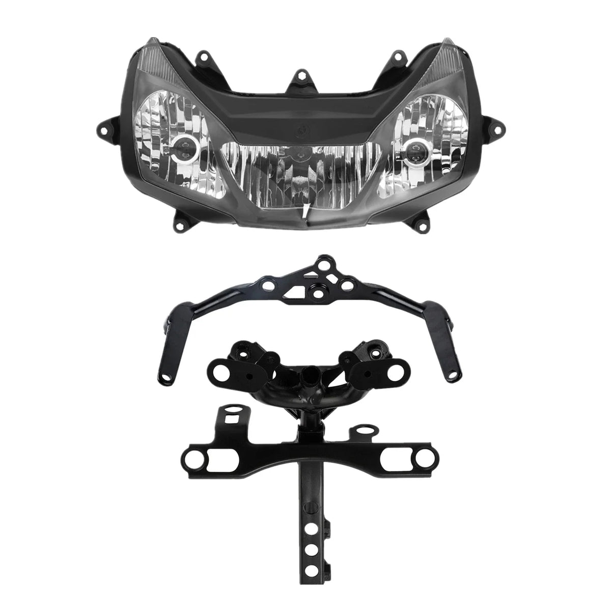 Front Headlight Lamp & Upper Fairing Stay Brackets for Honda CBR954RR (2002–2003)