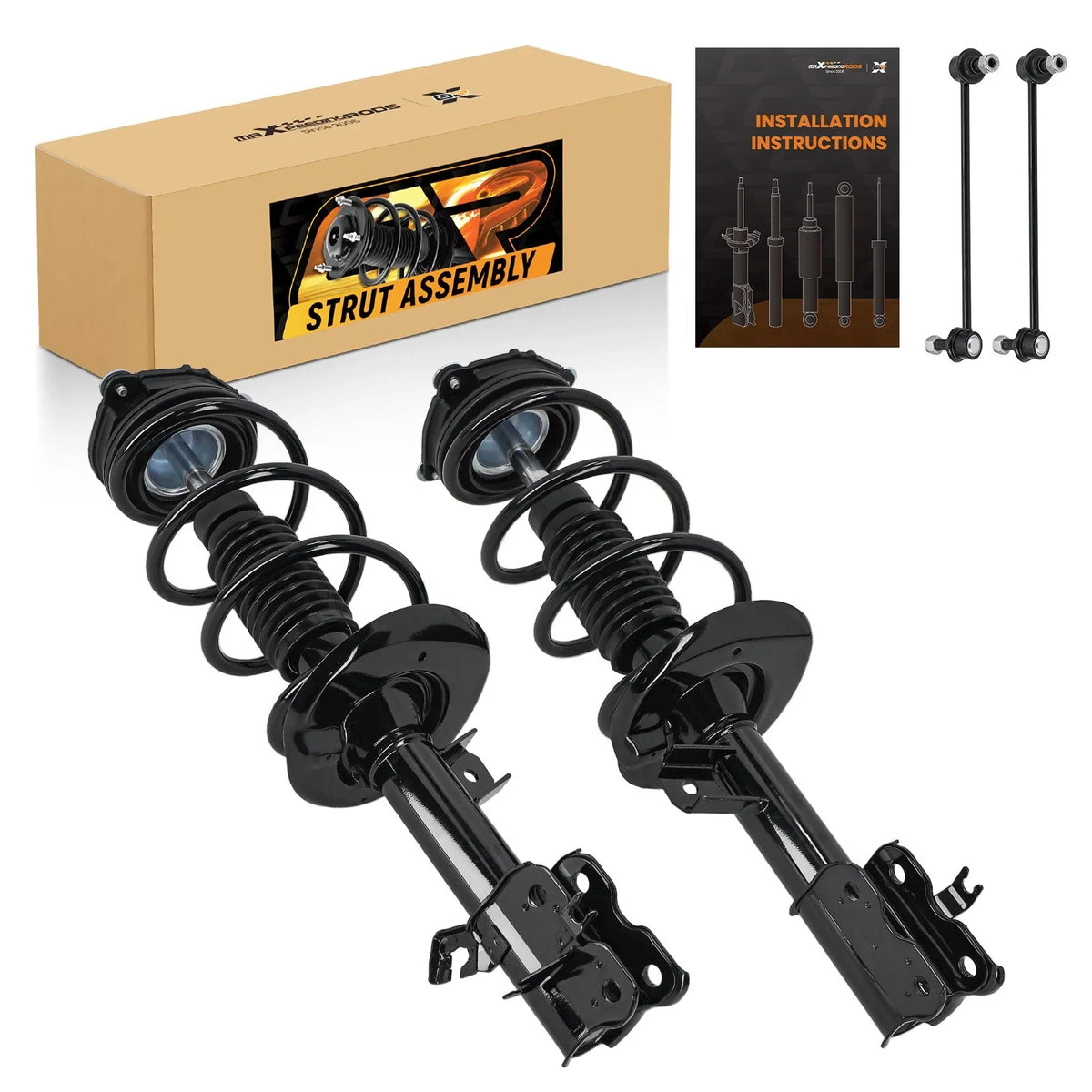 Pair Front Strut Spring & Sway Bar Kit for Nissan Rogue (2012–2013) AWD 272897