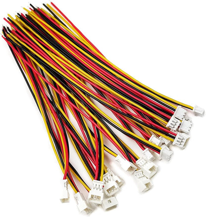 10 Pairs JST Connectors 1.25mm 3 Pin Micro Male Female Plug
