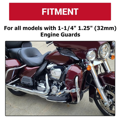 1.25" Highway Foot Pegs for Harley Road Glide, Honda GoldWing GL 1500 (1996–2000)