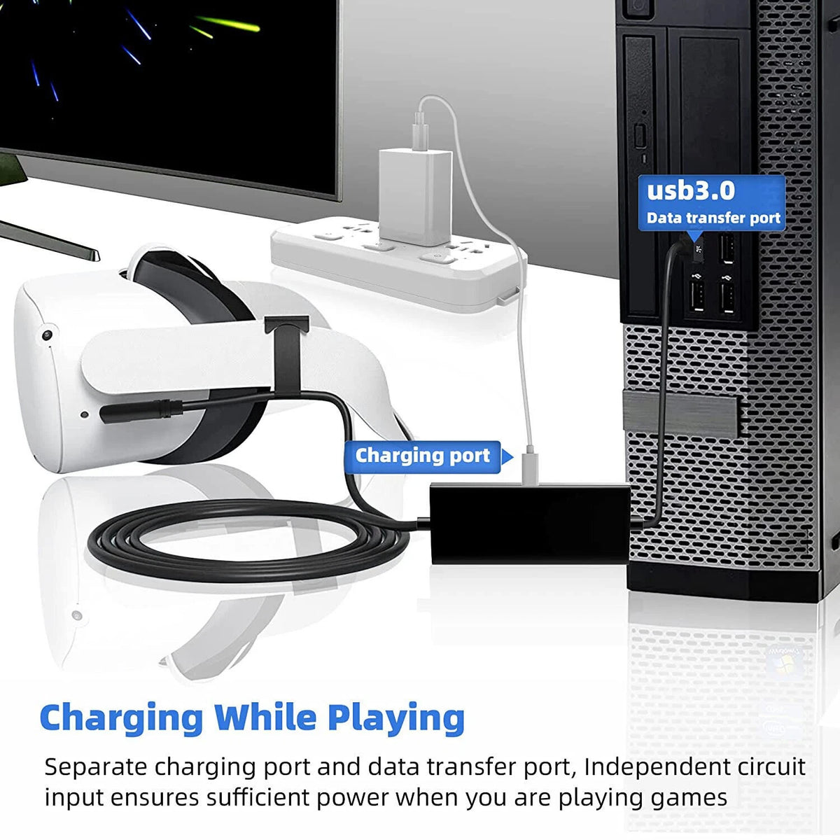 16ft Link Cable for Quest 2 VR Headset (2020–Present)