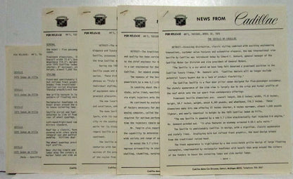 Media Press Kit for Cadillac Seville (1975)