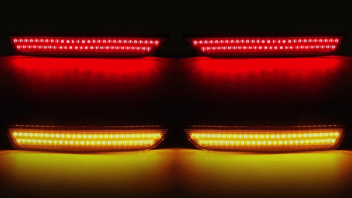 Set of 4 Smoked LED Side Marker Lights for Ford Mustang (2010–2014)