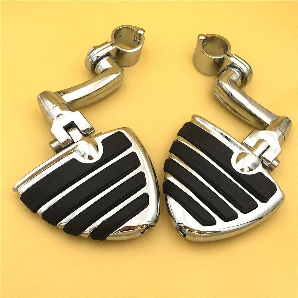 1" Chrome U Shape Foot Peg for Honda GoldWing VTX1300 Shadow Valkyrie