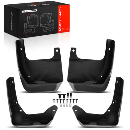 Set of 4 Mud Flaps for Honda Odyssey (2014–2017) 08P00TK8100B, 08P00-TK8-100B