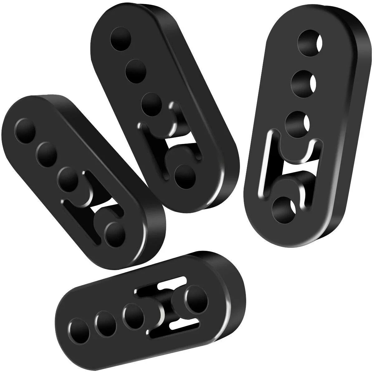 4pc Exhaust Hangers Adjustable for Universal (2000–2025) Polyurethane Rubber