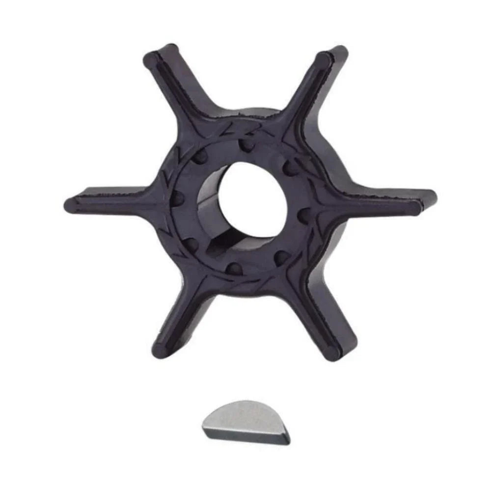 Water Pump Impeller with Key for Yamaha 9.9/15 HP Outboard (2 Stroke, 63V-44352-01)