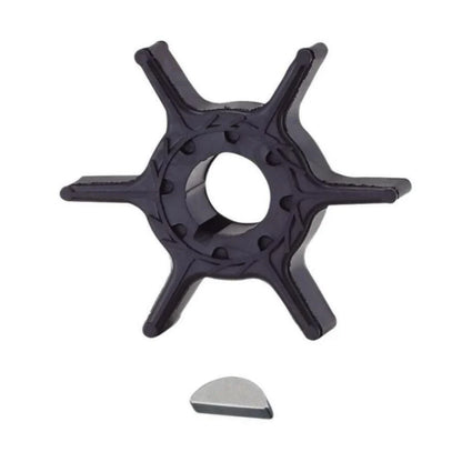 Water Pump Impeller with Key for Yamaha 9.9/15 HP Outboard (2 Stroke, 63V-44352-01)