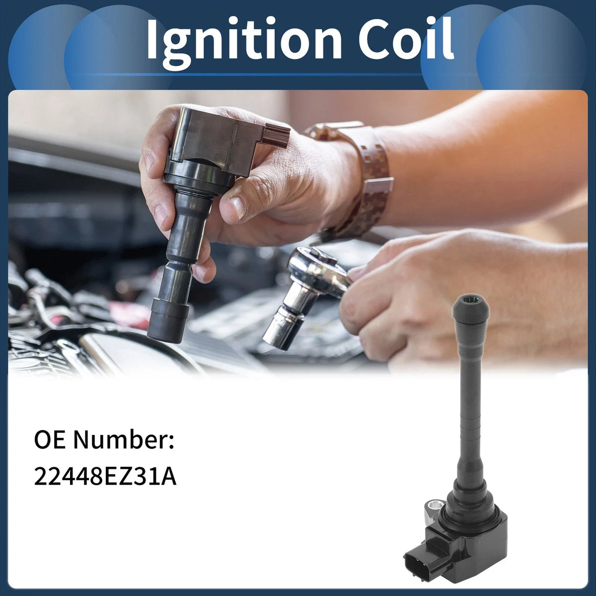 Ignition Coil Pack No. 22448EZ31A for Nissan NV2500 (2017–2021) V8 5.6L