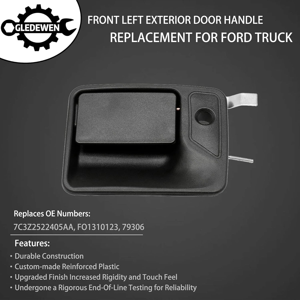 Front Driver Side Exterior Door Handle for Ford F-250 (1999–2016)