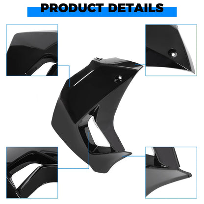 Left Radiator Shroud for Kawasaki KLR650 (2008–2018) Painted Black