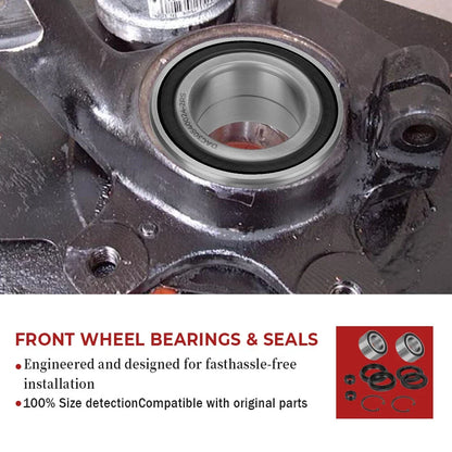 Front Wheel Bearings Seals Kit for Honda Rincon 650 TRX650FA/FGA (2003–2005)
