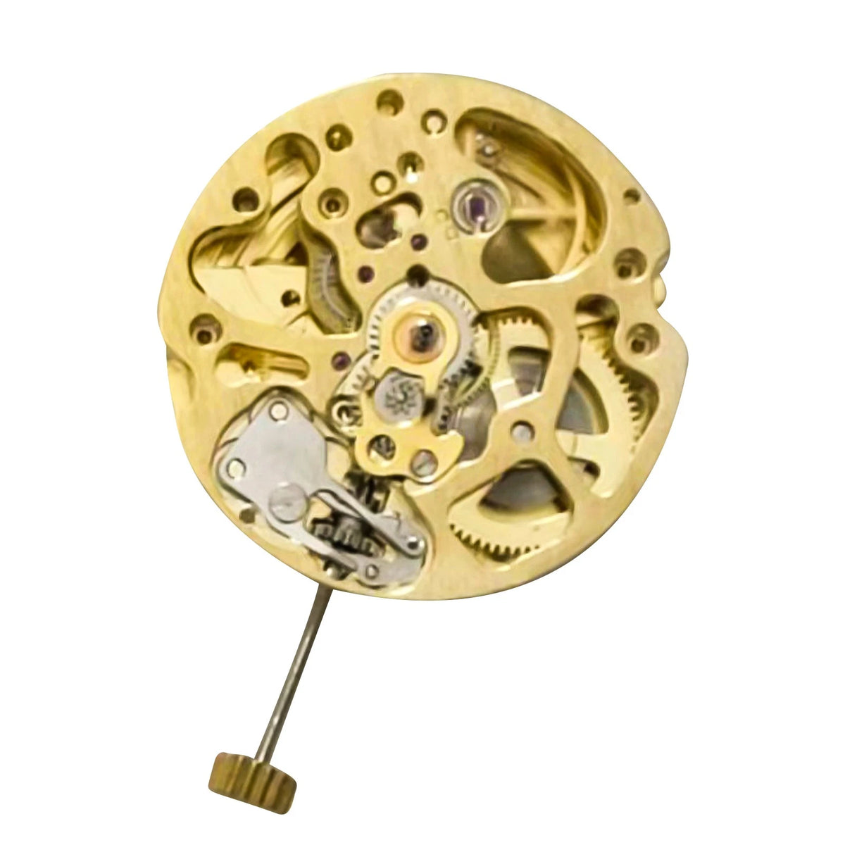 17 Jewels Skeleton Automatic Watch Movement for 2004 (2 Time Zones)