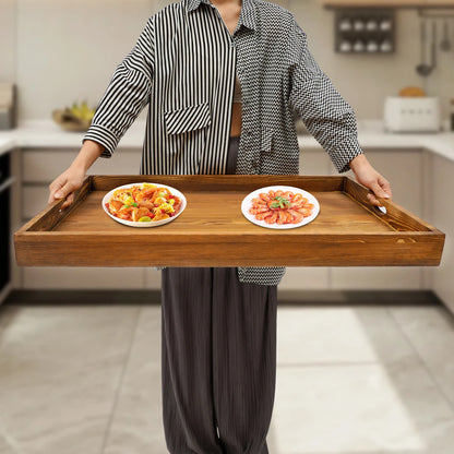 Wooden Stove Top Cover for Kitchen (Stove Protector, Pine Wood)