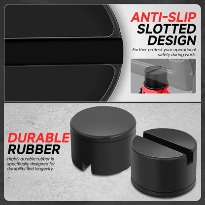 Set of 2 Rubber Pad Adapters for Floor Jack Protection Pad