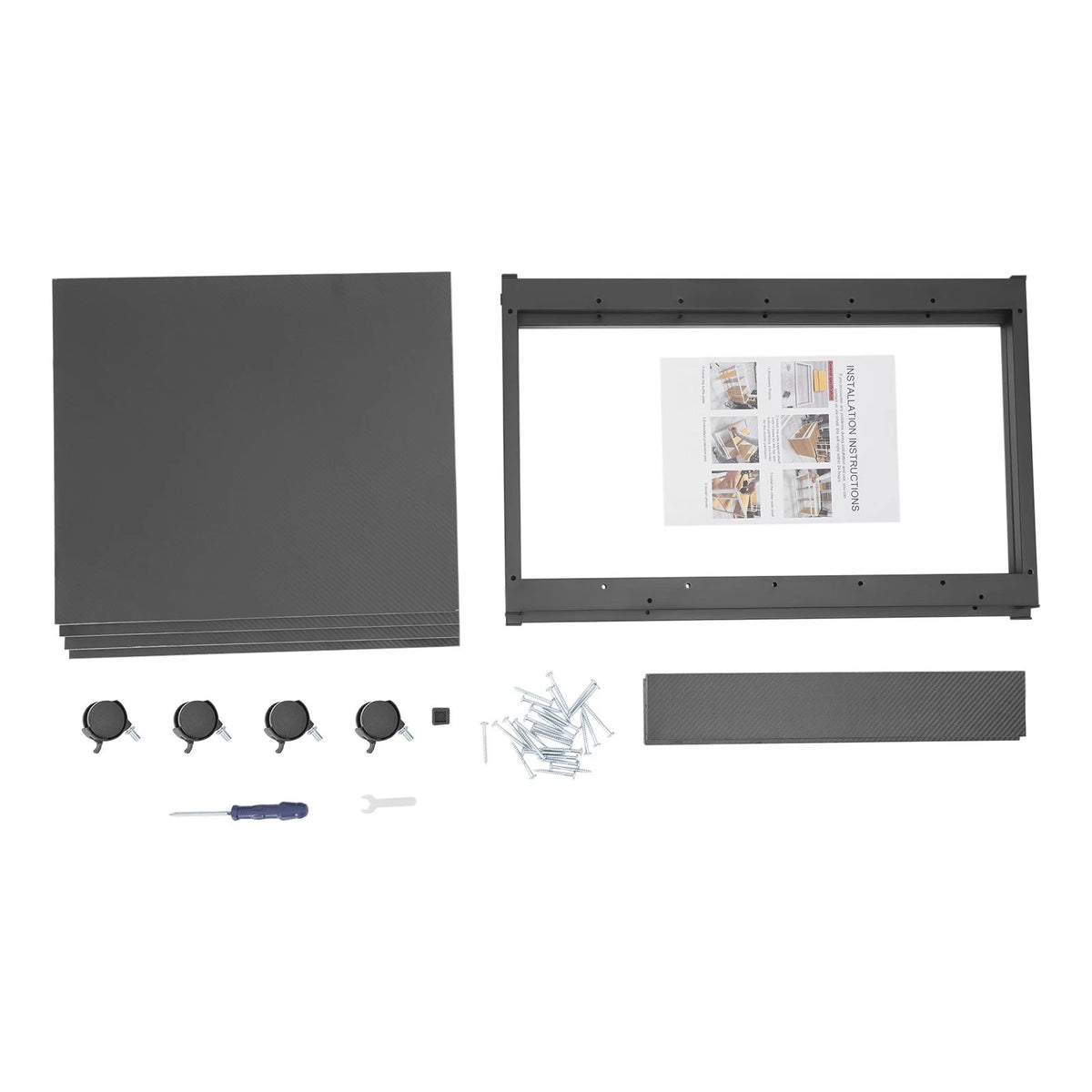 Set of 4 Audio Video TV Media Component Stands for AV Equipment