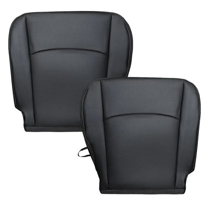 2x Leather Front Bottom Seat Cover for Dodge Ram 1500 2500 3500 4500 (2013–2018)