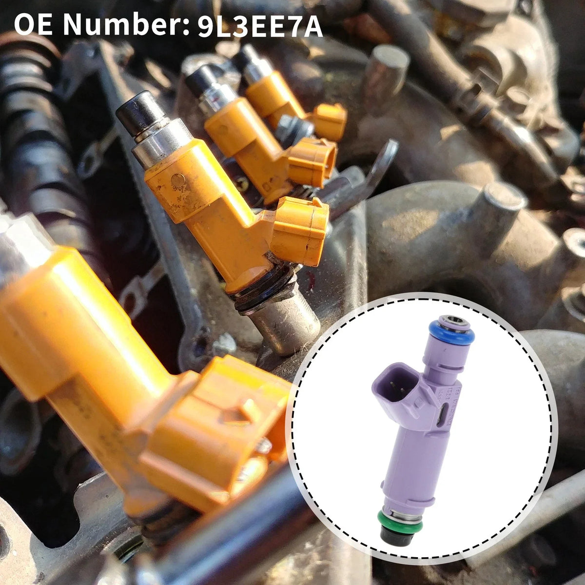 Fuel Injector No.9L3EE7A for Ford Mustang GT 4.6L (2005–2010)