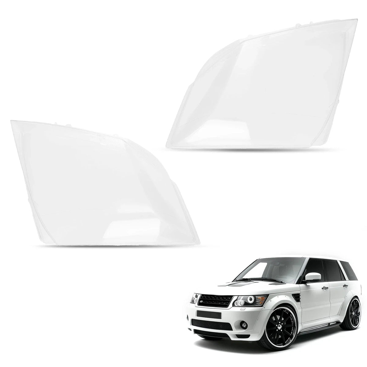 Pair Clear Headlight Lens Cover for Cadillac CTS (2008–2013)