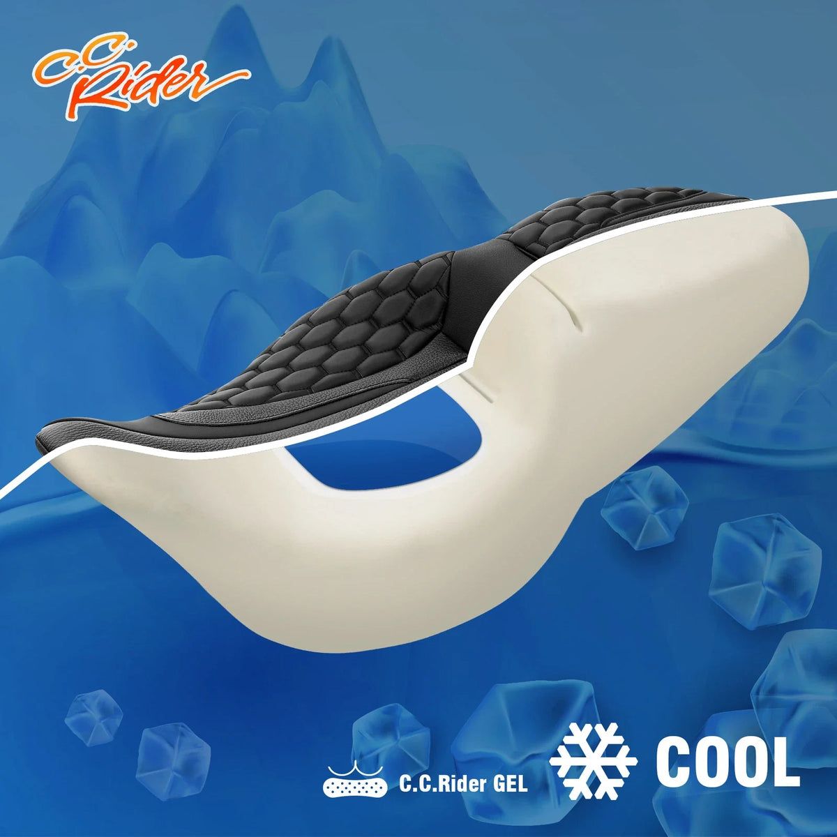 Gel Seat for Harley Touring Street Road Glide (2009–2023)