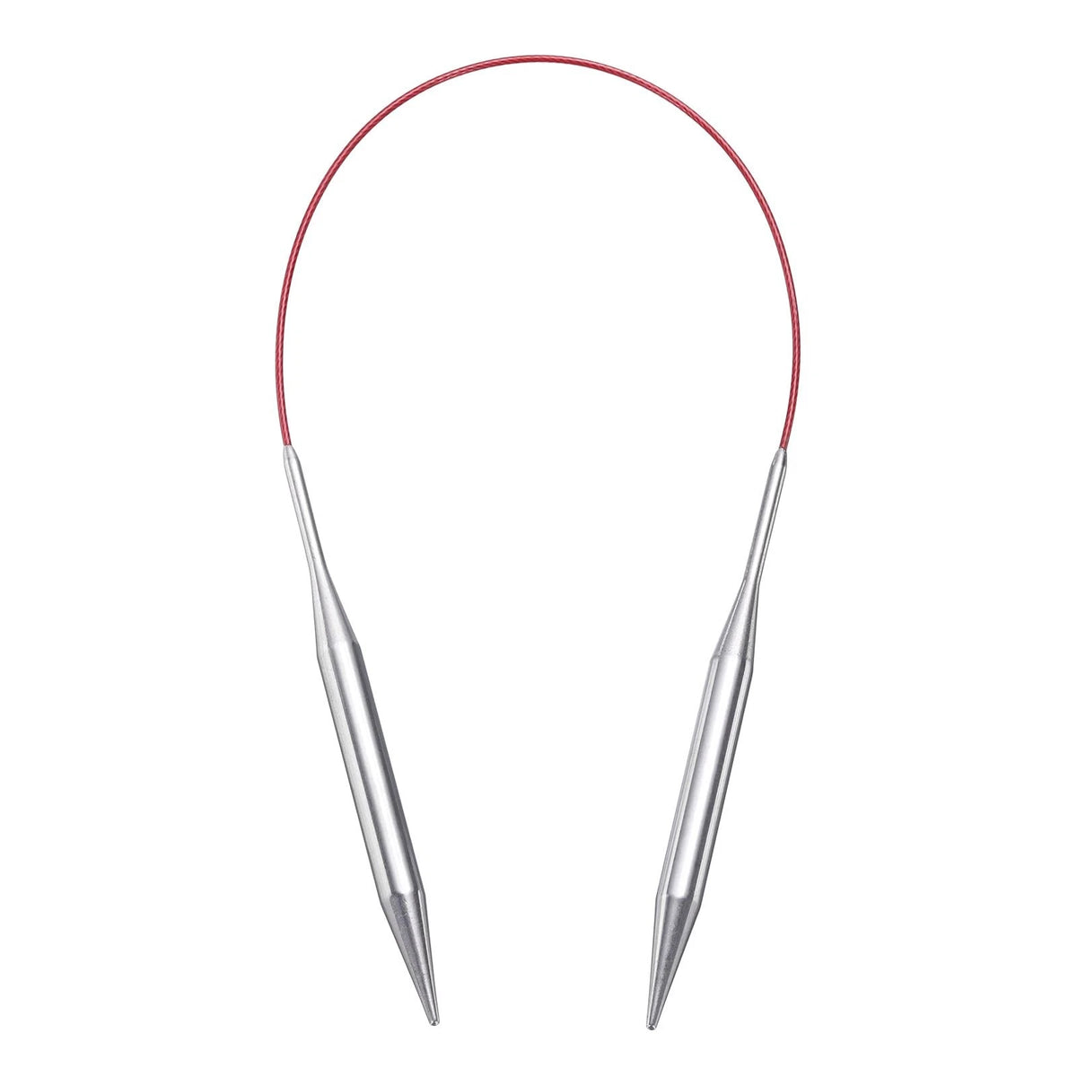 16-Inch Knitting Needles Size US 11 (8mm) - Set of 2, Red