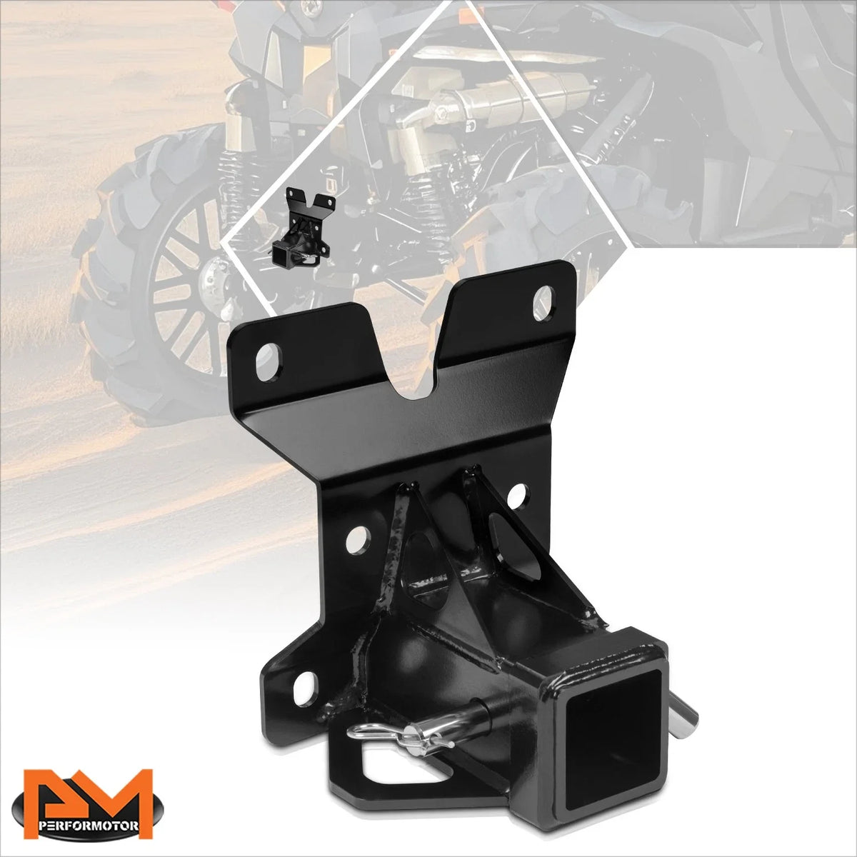 Heavy-Duty Steel 2" Tow Receiver Trailer Hitch for Can-Am Maverick X3 (2017–2023)