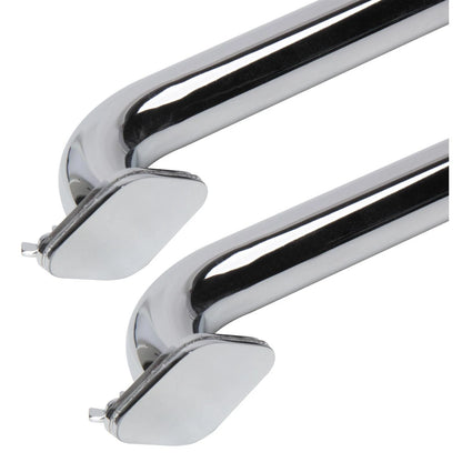 Set of 2 Chrome Plated Lake Exhaust Pipes for Speedway (60") - 9100698