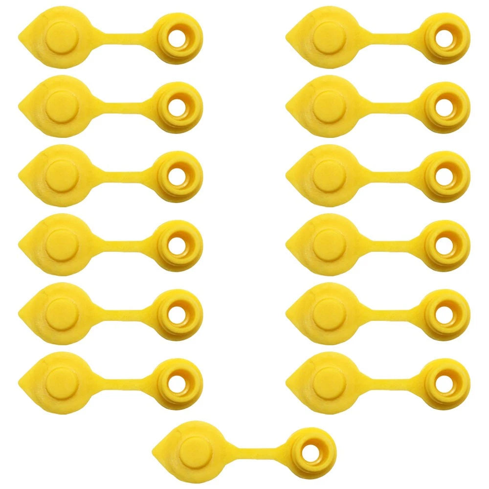 Set of 13 Yellow Vent Caps for Gas Can Fuel Jug
