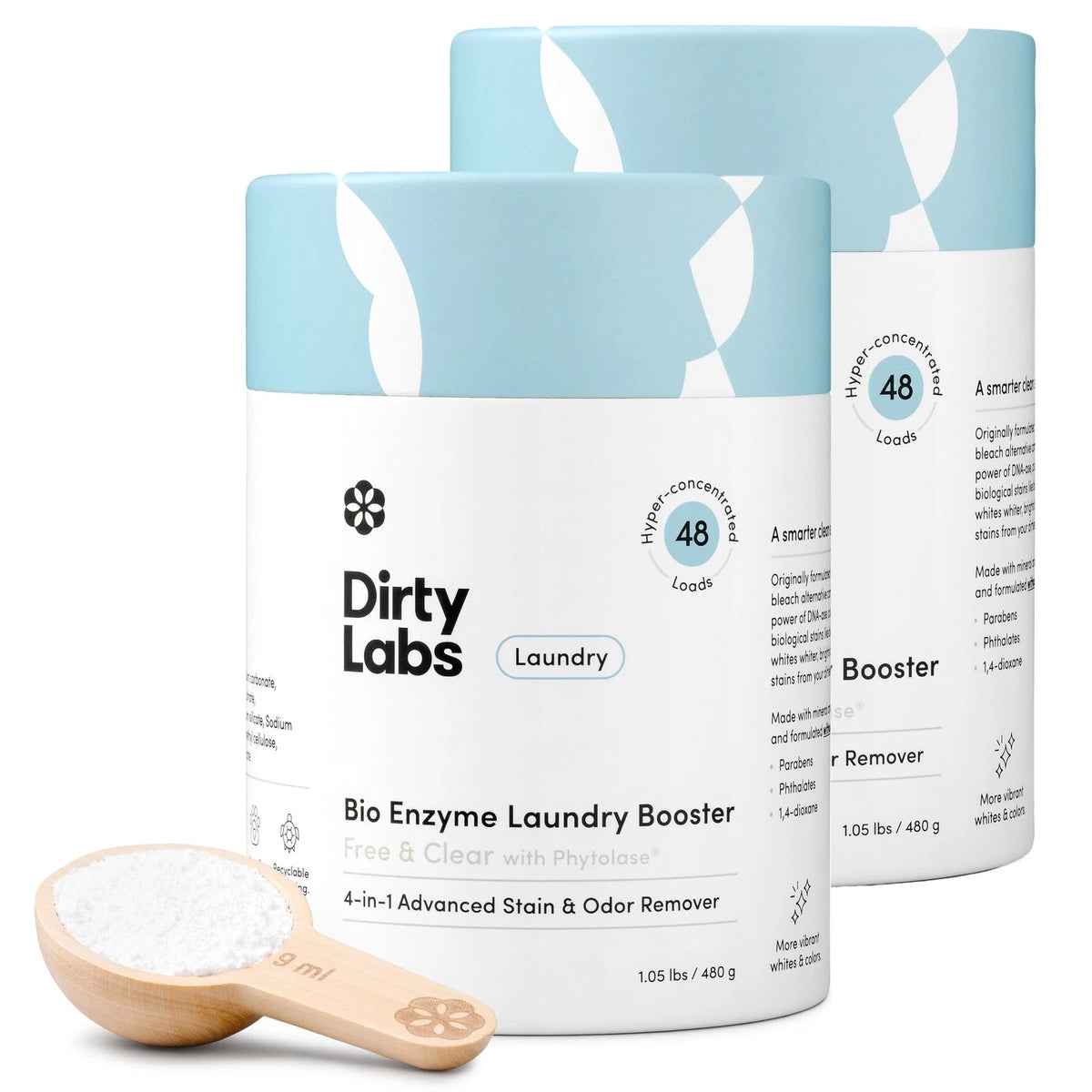 2X Bio Enzyme Laundry Booster for Scent Free Cleaning (16 Ounce)