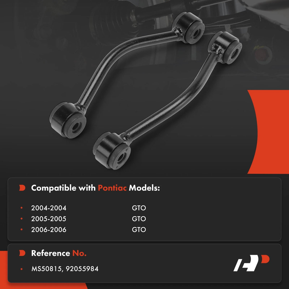 2X Rear Side Sway Bar Link for Pontiac GTO (2004–2006) 92055984, MS50815