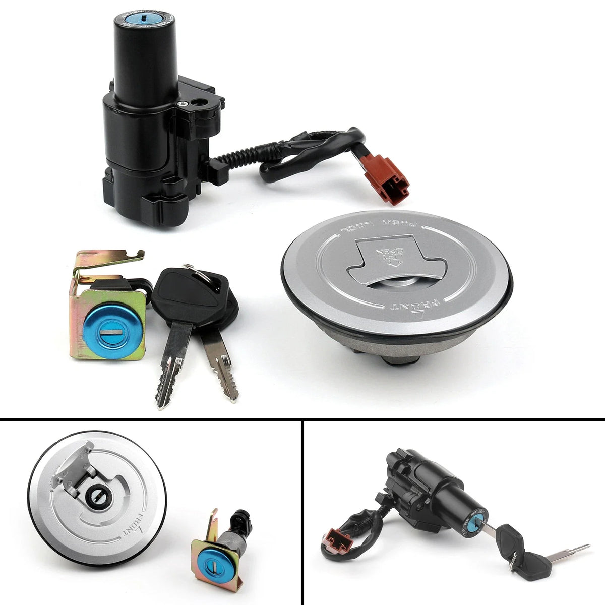 Fuel Gas Cap Ignition Switch Seat Lock Set for Honda CB500R/X/F (2013–2015)