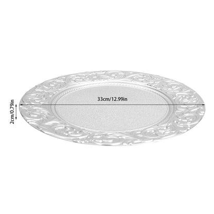 Set of 100 Charger Plates 13'' Round for Wedding Party