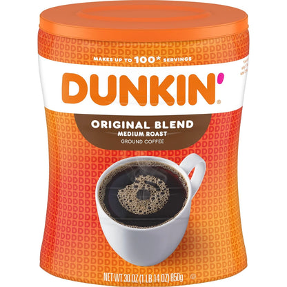 Dunkin' Original Blend Medium Roast Ground Coffee 30 Ounce