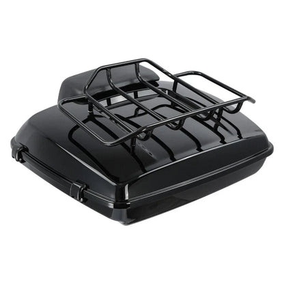 Black Razor Trunk Backrest Mount Rack for Harley Electra Glide (1997–2008)