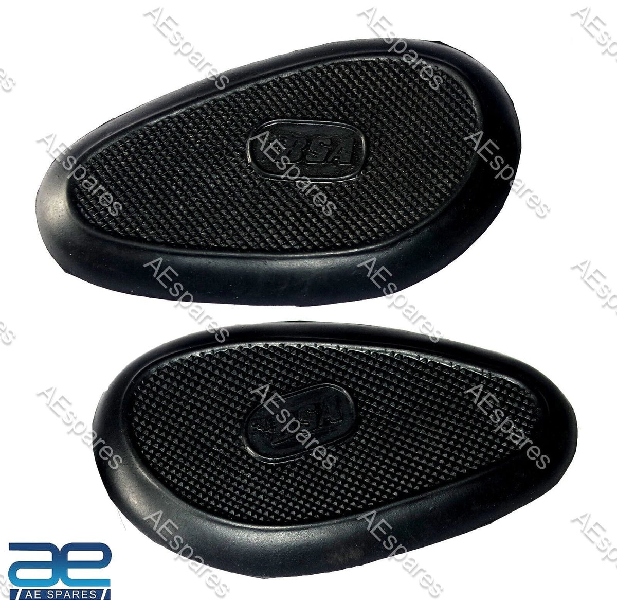 Set of 2 Rubber Grip Knee Pads for BSA A7 A10 B31 B33 C10 C11 C12 M20 M21 M33