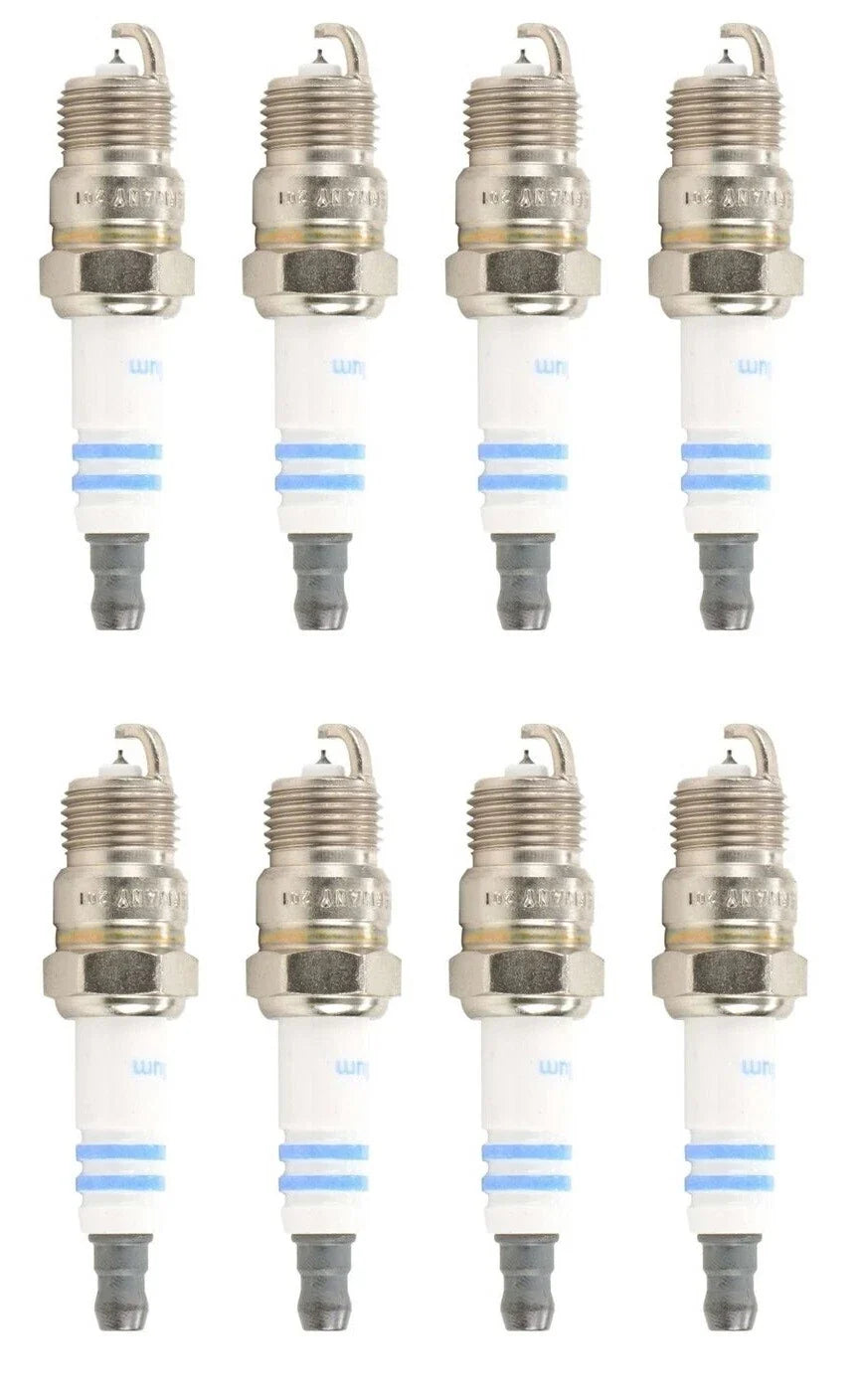Set of 8 Bosch Double Iridium Spark Plugs for GMC Pontiac Chevy Buick Ford V8