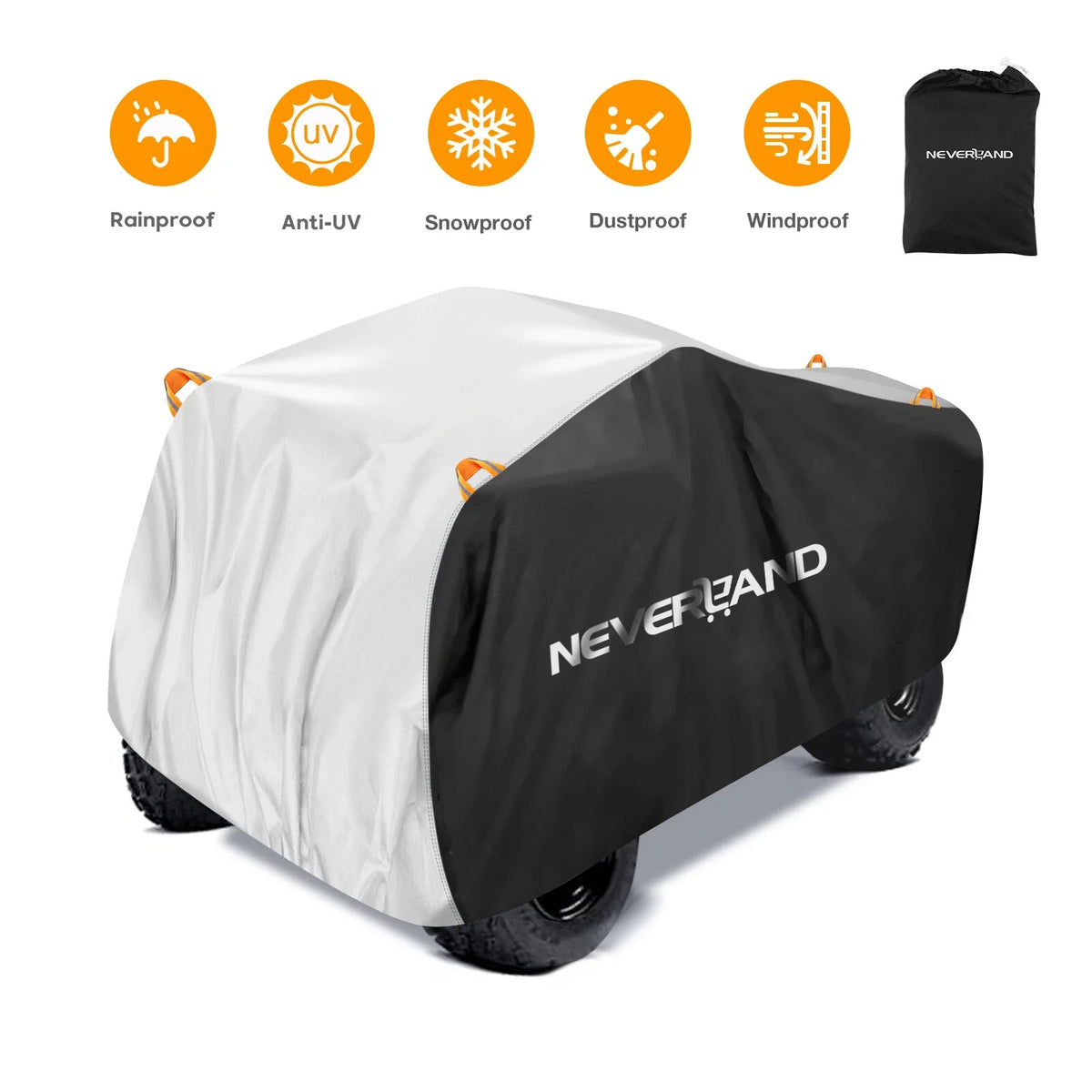 Heavy Duty Windproof ATV Cover for Quad Four Wheeler (All-Season)