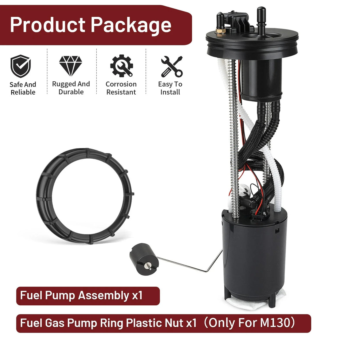 Fuel Pump Assembly w/ Nut 275500771 for Sea-Doo RXT 215 255 260 (2008–2011)