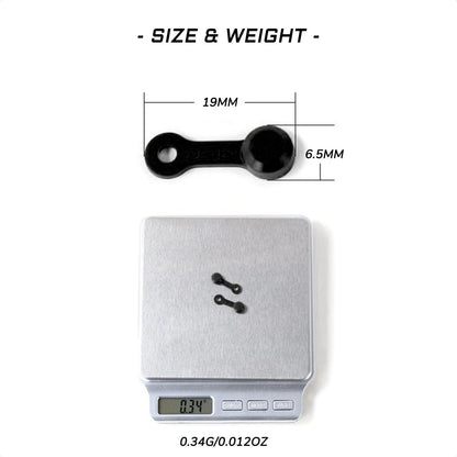 10X Bike Brake Bleeder Rubber Cap 19mm x 6.5mm, Black
