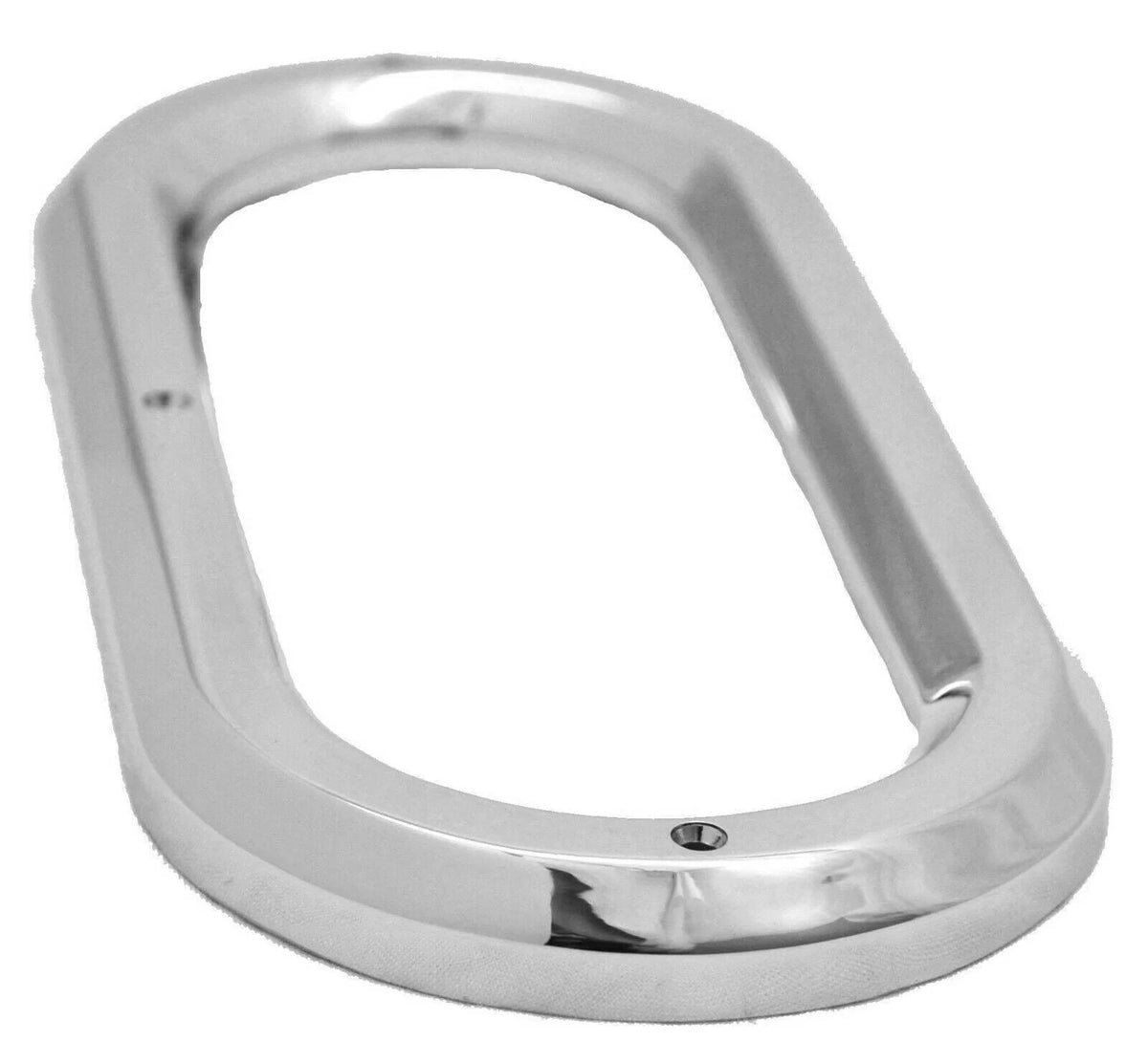 Light Bezel/Trim for 6.5" Oval Light Plain Chrome Plastic (UP#10490B)